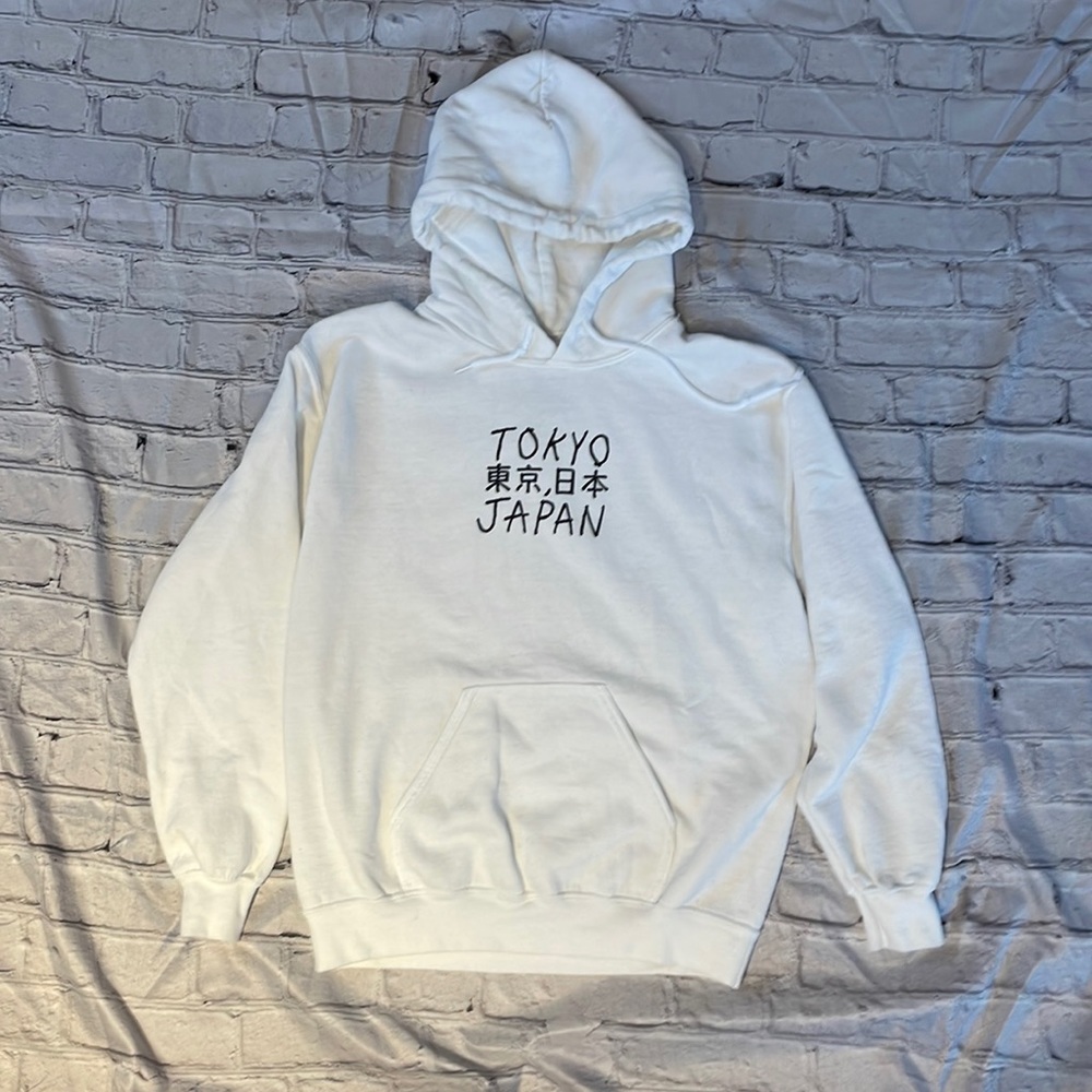 White Minimalist Sweatshirt Hoodie